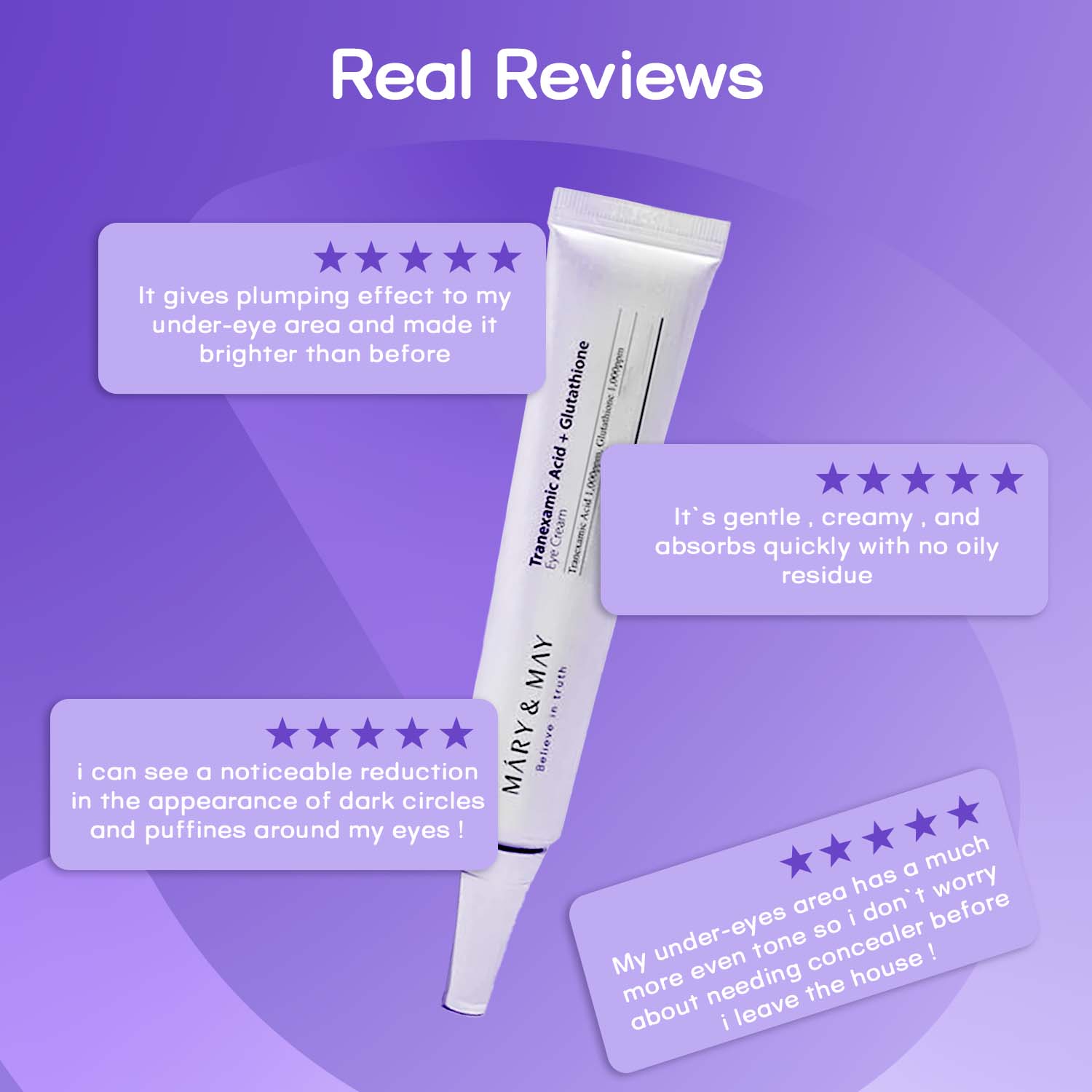 MARY & MAY Tranexamic Acid+ Glutathione Eye Cream