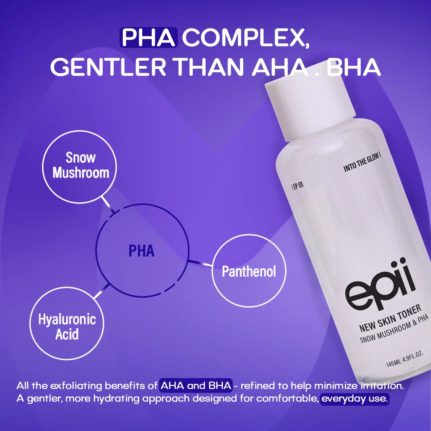 Epii New Skin Toner - Snow Mushroom & PHA 