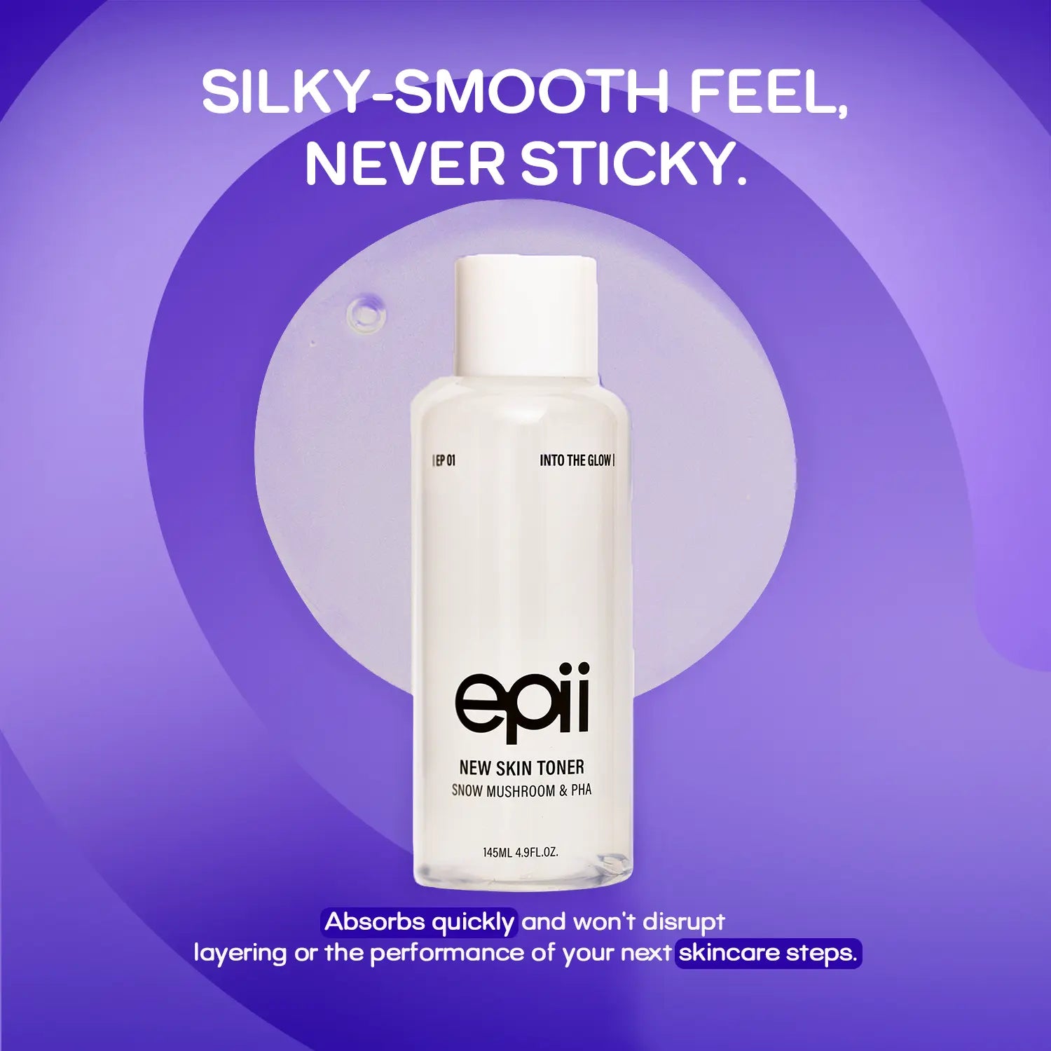 Epii New Skin Toner - Snow Mushroom & PHA 