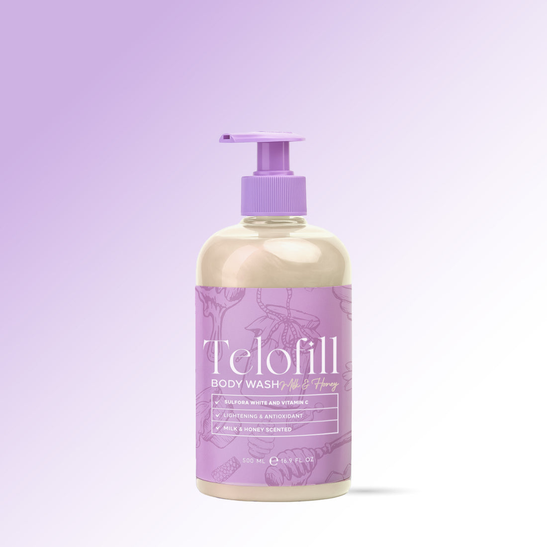 Telofill Milk and Honey Body Wash
