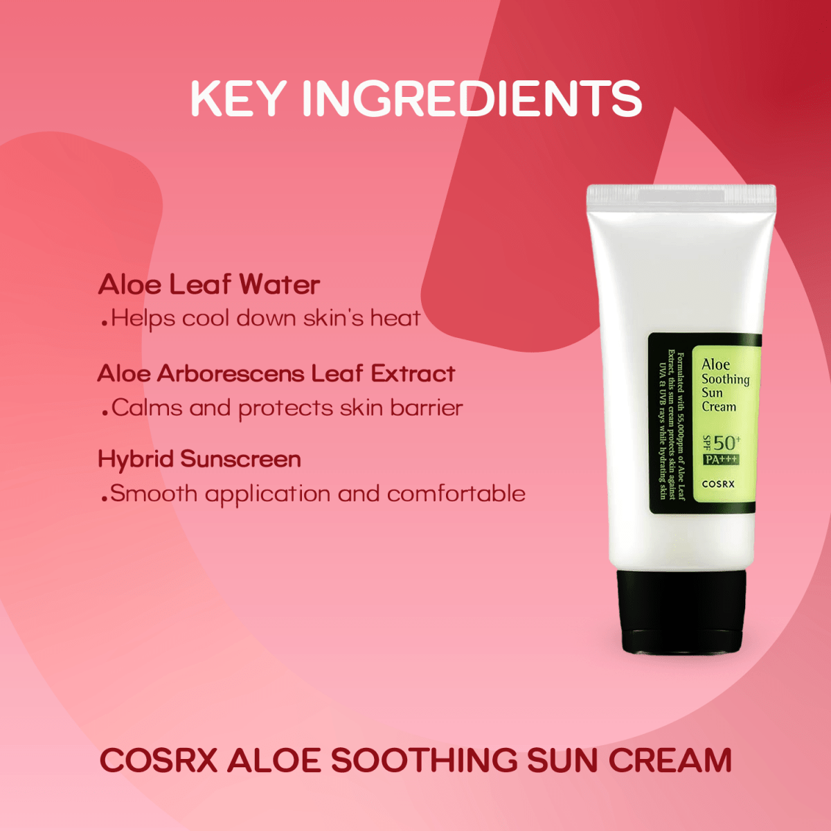 Cosrx Aloe Soothing Sun Cream Spf 50+CosrxMENA GLAM