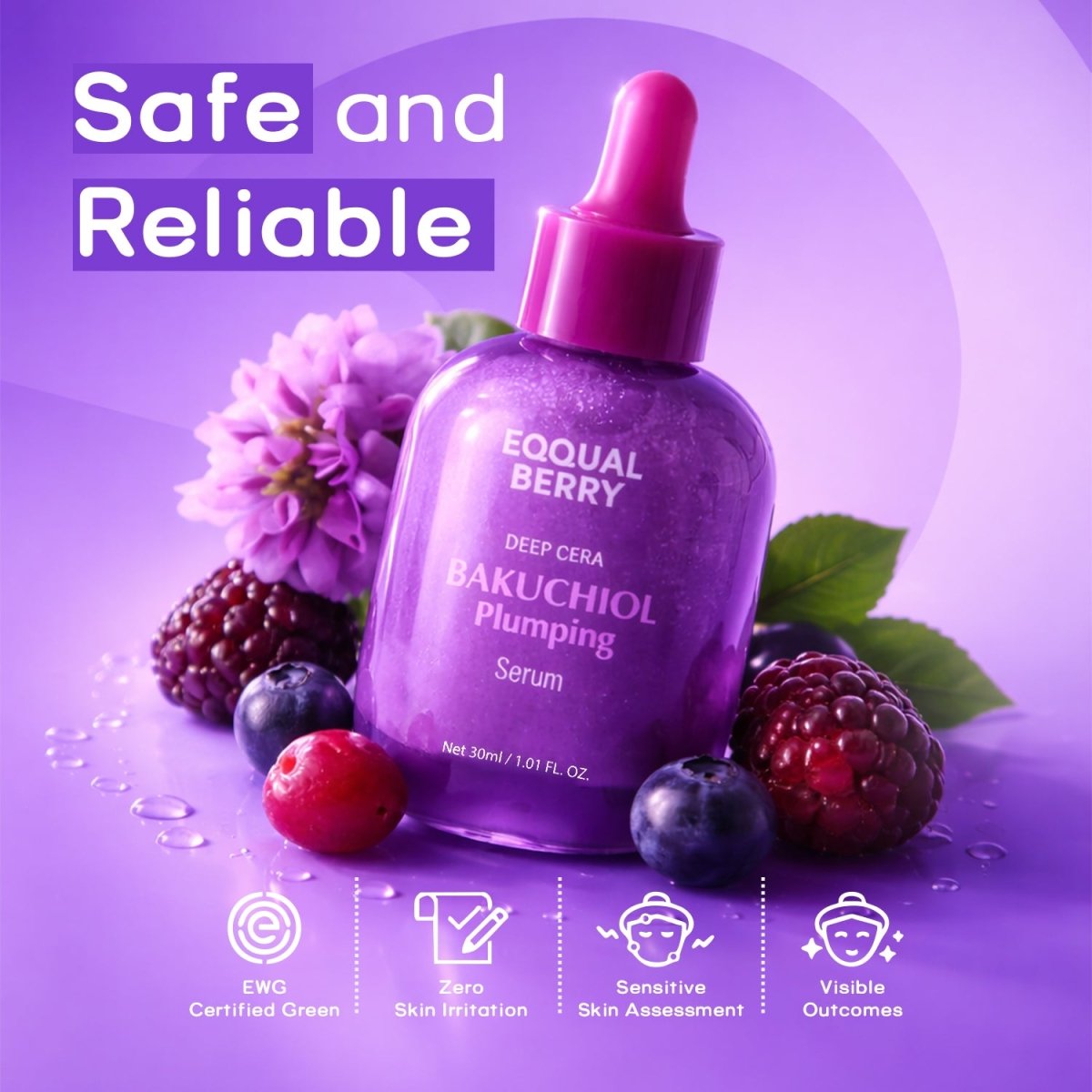 EQQUALBERRY - Bakuchiol Plumping Serum 30mlEQQUALBERRYMENA GLAM