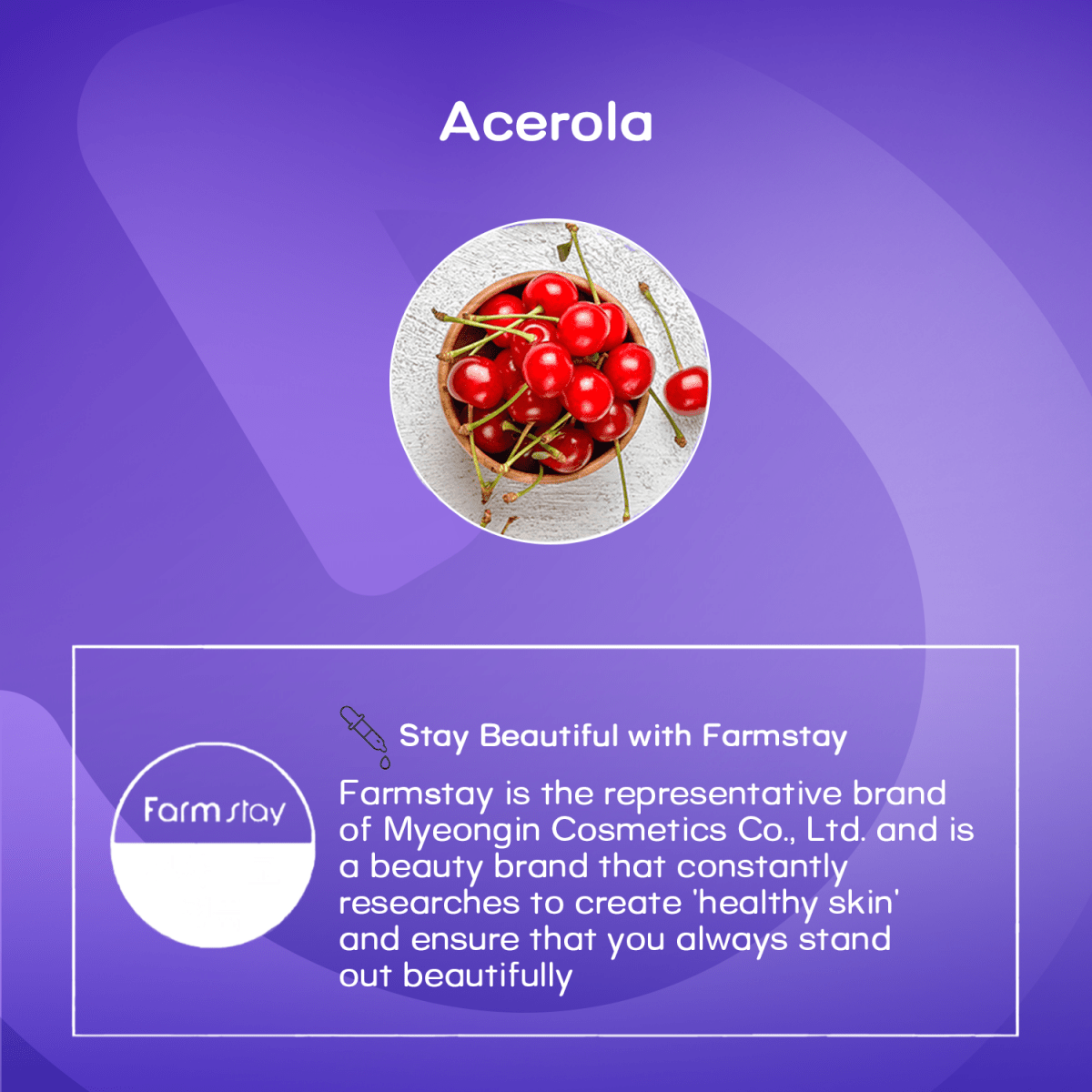 Farm Stay Visible Difference Mask Sheet - AcerolaFarm StayMENA GLAM