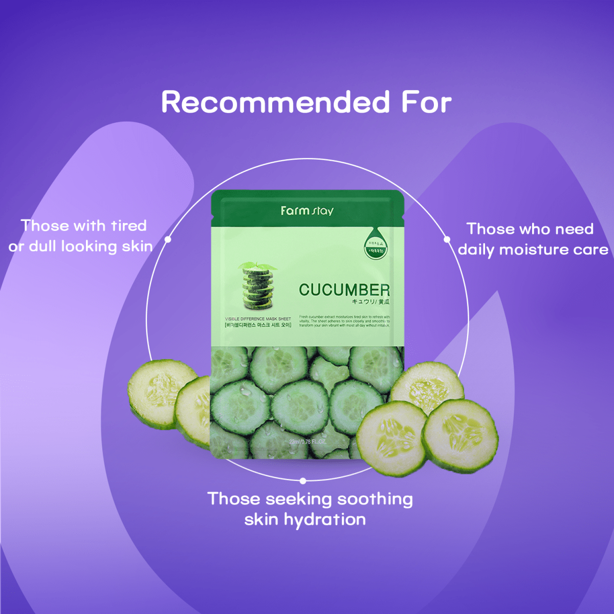 Farm Stay Visible Difference Mask Sheet - CucumberFarm StayMENA GLAM