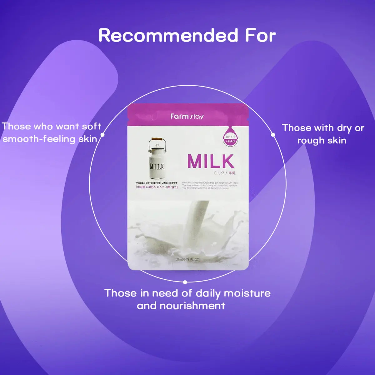 Farm Stay Visible Difference Mask Sheet - MilkFarm StayMENA GLAM