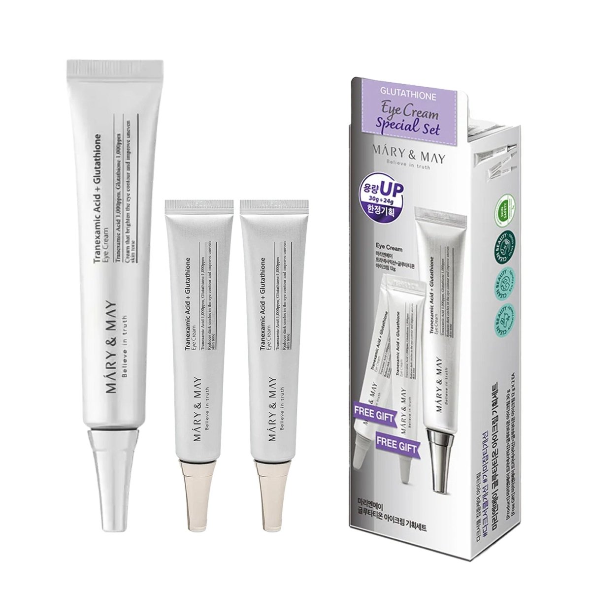 MARY & MAY Tranexamic Acid+ Glutathione Eye CreamMARY & MAYMENA GLAM