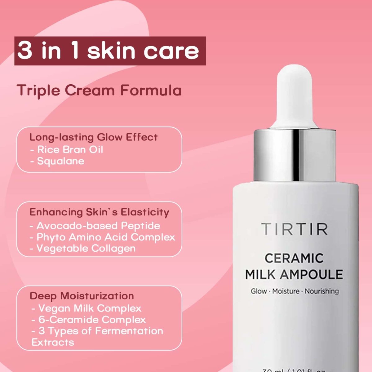 TIRTIR - Ceramic Milk Ampoule 30mlTIRTIRMENA GLAM