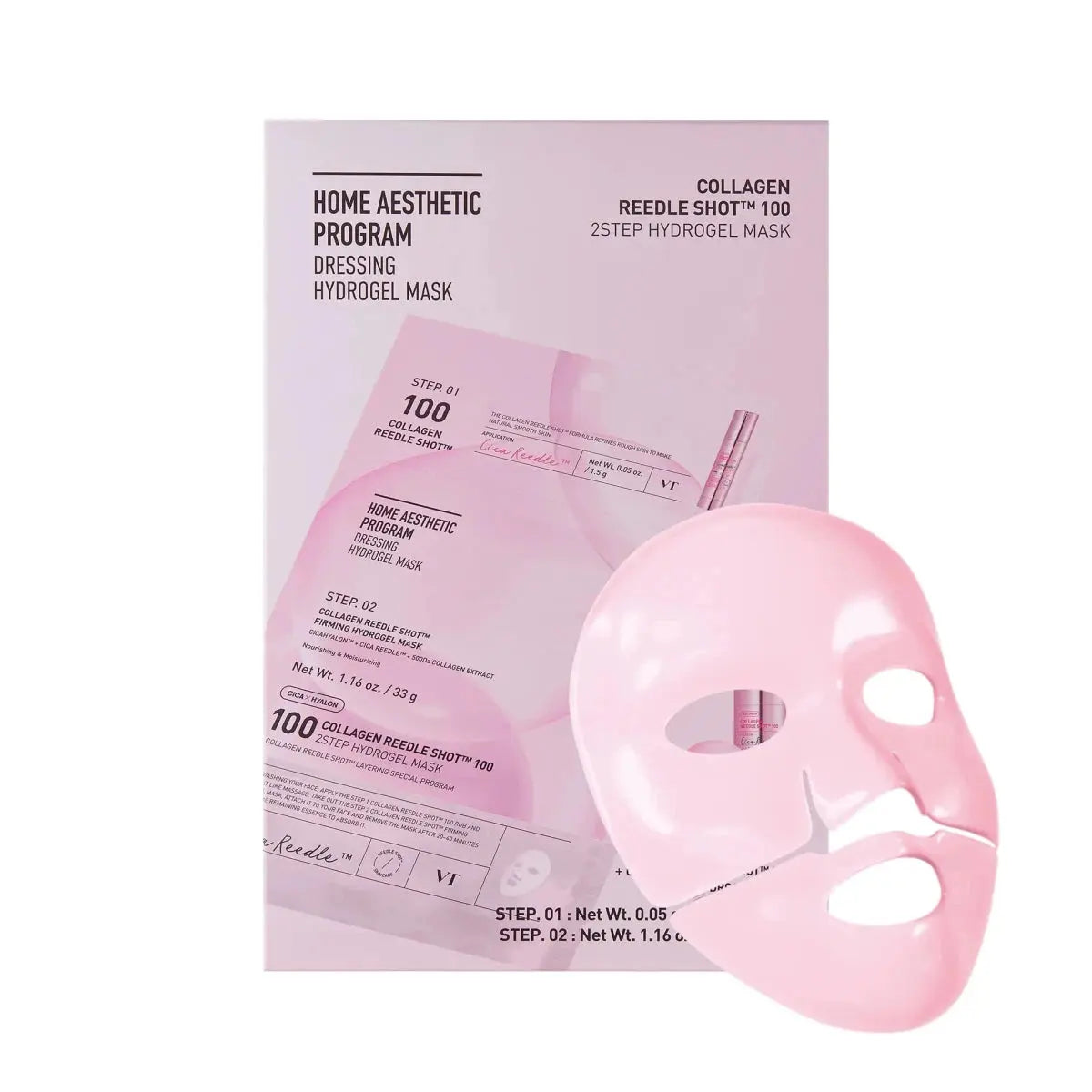 Vt Cosmetics Collagen Reedle Shot 100 2 Step Hydrogel Mask