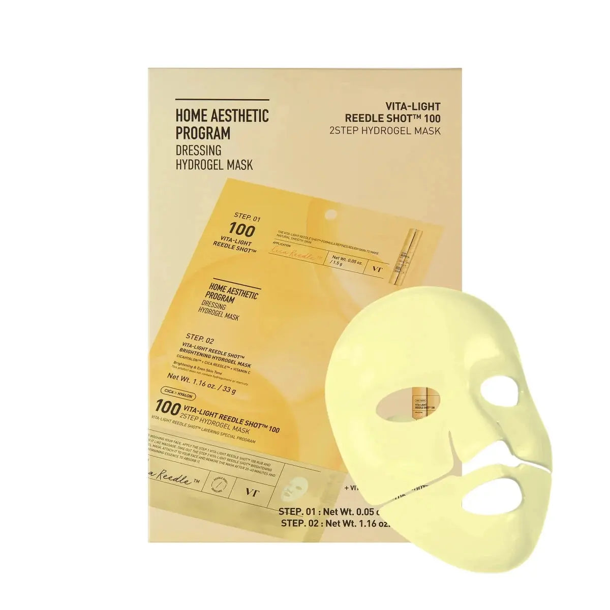 Vt Cosmetics Vita-Light Reedle Shot 100 2 Step Hydrogel Mask